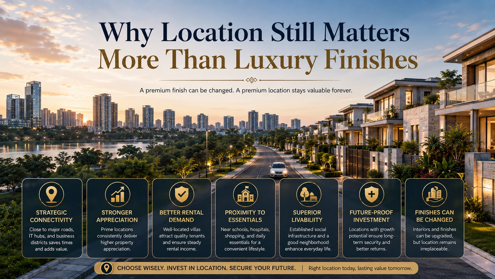 Why Location Still Matters More Than Luxury Finishes in Narsingi Villas for Sale