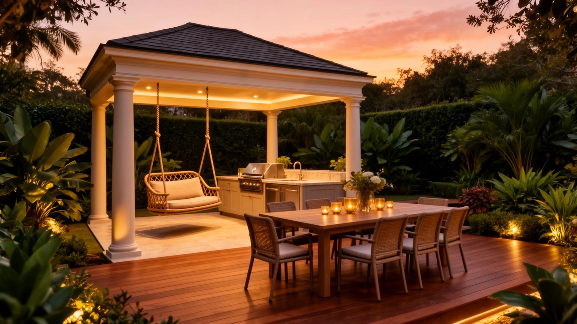 Top · Recreation level interior